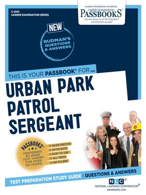 cover image of Urban Park Patrol Sergeant
